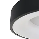 Steinhauer ceiling luminaire RINGLEDE - Ø 38CM round, medium, direct / indirect IP20, black matt dimmable