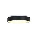 Steinhauer ceiling luminaire RINGLEDE - Ø 38CM round, medium, direct / indirect IP20, black matt dimmable