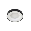 Steinhauer Luminaria de techo RINGLEDE - Ø 38CM redondo, medio, directo / indirecto IP20, negro mate regulable