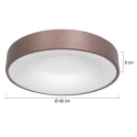 Steinhauer Luminaria de techo RINGLEDE LED redondo LED IP20, color bronce, blanco regulable