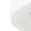 Luminaria de techo RINGLEDE - Ø 48CM grande, redondo, directo / indirecto IP20, negro mate regulable
