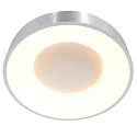 Steinhauer Luminaria de techo RINGLEDE - Ø 48CM grande, redondo, directo / indirecto IP20, plata cepillado regulable