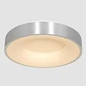 Steinhauer Luminaria de techo RINGLEDE - Ø 48CM grande, redondo, directo / indirecto IP20, plata cepillado regulable
