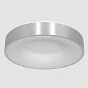 Steinhauer Luminaria de techo RINGLEDE - Ø 48CM grande, redondo, directo / indirecto IP20, plata cepillado regulable