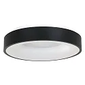 ceiling luminaire RINGLEDE - Ø 48CM large, round, direct / indirect IP20, black matt dimmable