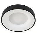 Luminaria de techo RINGLEDE - Ø 48CM grande, redondo, directo / indirecto IP20, negro mate regulable