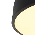 Luminaria de techo RINGLEDE - Ø 48CM grande, redondo, directo / indirecto IP20, negro mate regulable