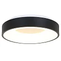 Luminaria de techo RINGLEDE - Ø 48CM grande, redondo, directo / indirecto IP20, negro mate regulable