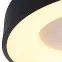 Luminaria de techo RINGLEDE - Ø 48CM grande, redondo, directo / indirecto IP20, negro mate regulable