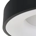 Luminaria de techo RINGLEDE - Ø 48CM grande, redondo, directo / indirecto IP20, negro mate regulable
