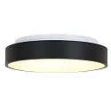 Luminaria de techo RINGLEDE - Ø 48CM grande, redondo, directo / indirecto IP20, negro mate regulable