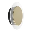 Luminaria de pared y techo LIDO redondo, ajustable, indirecta, perforado IP20, negro mate regulable