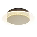 Luminaria de pared y techo LIDO redondo, ajustable, indirecta, perforado IP20, negro mate regulable