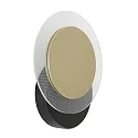 Luminaria de pared y techo LIDO redondo, ajustable, indirecta, perforado IP20, negro mate regulable