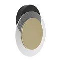 Luminaria de pared y techo LIDO redondo, ajustable, indirecta, perforado IP20, negro mate regulable