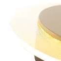 Luminaria de pared y techo LIDO redondo, ajustable, indirecta, perforado IP20, negro mate regulable