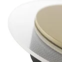 Luminaria de pared y techo LIDO redondo, ajustable, indirecta, perforado IP20, negro mate regulable
