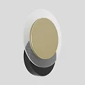 Luminaria de pared y techo LIDO redondo, ajustable, indirecta, perforado IP20, negro mate regulable
