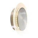 Steinhauer wall and ceiling luminaire LIDO round, adjustable, indirect, perforated IP20, steel brushed dimmable