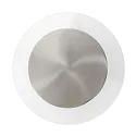 Steinhauer wall and ceiling luminaire LIDO round, adjustable, indirect, perforated IP20, steel brushed dimmable