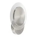 Steinhauer wall and ceiling luminaire LIDO round, adjustable, indirect, perforated IP20, steel brushed dimmable