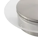Steinhauer wall and ceiling luminaire LIDO round, adjustable, indirect, perforated IP20, steel brushed dimmable