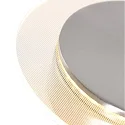 Steinhauer wall and ceiling luminaire LIDO round, adjustable, indirect, perforated IP20, steel brushed dimmable