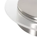Steinhauer wall and ceiling luminaire LIDO round, adjustable, indirect, perforated IP20, steel brushed dimmable
