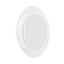 Steinhauer Luminaria de pared y techo LIDO redondo, ajustable, indirecta, perforado IP20, blanco mate regulable