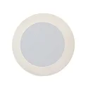 Steinhauer Luminaria de pared y techo LIDO redondo, ajustable, indirecta, perforado IP20, blanco mate regulable