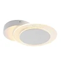 Steinhauer Luminaria de pared y techo LIDO redondo, ajustable, indirecta, perforado IP20, blanco mate regulable