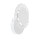 Steinhauer Luminaria de pared y techo LIDO redondo, ajustable, indirecta, perforado IP20, blanco mate regulable