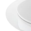 Steinhauer Luminaria de pared y techo LIDO redondo, ajustable, indirecta, perforado IP20, blanco mate regulable