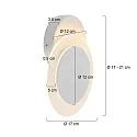 Steinhauer Luminaria de pared y techo LIDO redondo, ajustable, indirecta, perforado IP20, blanco mate regulable