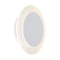 Steinhauer Luminaria de pared y techo LIDO redondo, ajustable, indirecta, perforado IP20, blanco mate regulable