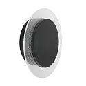 Steinhauer wall and ceiling luminaire LIDO round, adjustable, indirect, perforated IP20, black matt dimmable