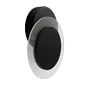 Steinhauer wall and ceiling luminaire LIDO round, adjustable, indirect, perforated IP20, black matt dimmable