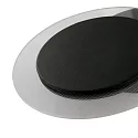 Steinhauer wall and ceiling luminaire LIDO round, adjustable, indirect, perforated IP20, black matt dimmable