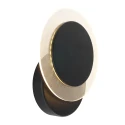 Steinhauer wall and ceiling luminaire LIDO round, adjustable, indirect, perforated IP20, black matt dimmable