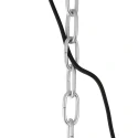 Mexlite Luminaria colgante GAEVE grande, redondo E27 IP20, negro mate regulable