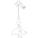 Mexlite Mexlite Pendant luminaire GAEVE, 1 flame, black
