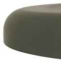 Steinhauer Luminaria colgante KRISIP abajo, de 1 llama, plano E27 IP20, gris, mate regulable