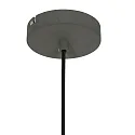 Steinhauer Luminaria colgante KRISIP abajo, de 1 llama, plano E27 IP20, gris, mate regulable