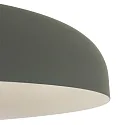 Steinhauer Luminaria colgante KRISIP abajo, de 1 llama, plano E27 IP20, gris, mate regulable