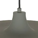 Steinhauer Luminaria colgante KRISIP abajo, de 1 llama, plano E27 IP20, gris, mate regulable