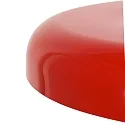 Luminaria colgante KRISIP abajo, de 1 llama, plano E27 IP20, rojo regulable
