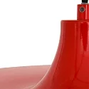 Luminaria colgante KRISIP abajo, de 1 llama, plano E27 IP20, rojo regulable