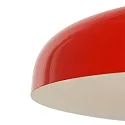 Luminaria colgante KRISIP abajo, de 1 llama, plano E27 IP20, rojo regulable