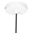 Steinhauer Luminaria colgante KRISIP abajo, de 1 llama, plano E27 IP20, blanco mate regulable