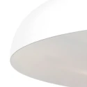 Steinhauer Luminaria colgante KRISIP abajo, de 1 llama, plano E27 IP20, blanco mate regulable